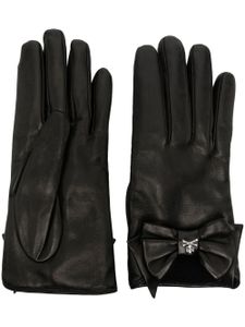 Philipp Plein gants Skull & Bones - Noir