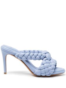 Alexandre Birman sandales Carlotta en cuir tressé - Bleu