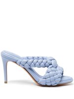 Alexandre Birman sandales Carlotta en cuir tressé - Bleu - thumbnail