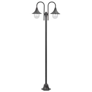 VidaXL Paalverlichting tuin e27 220 cm aluminium brons 2-delig