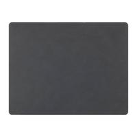 LIND DNA Placemat Nupo - Leer - Anthracite - 45 x 35 cm - thumbnail