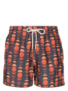 Arrels Barcelona graphic-print swim shorts - Gris