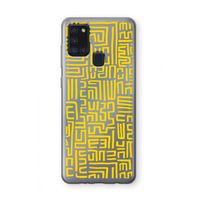 Majorelle Blue Print: Samsung Galaxy A21s Transparant Hoesje