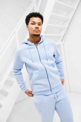 Under Armour Icon Fleece Full-Zip Hoodie Heren Lichtblauw - Maat M - Kleur: Lichtblauw | Soccerfanshop