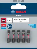 Bosch Accessoires PRO SL Impact bits | SL4.5 | SL5.5 (x2) | SL5.5 | SL6.5 | 25 mm | 5 stuks - 2608521U60