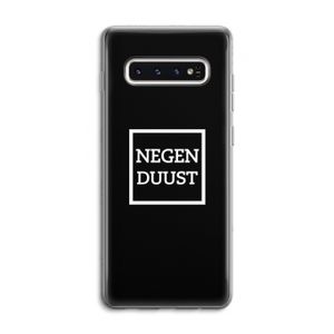 Negenduust black: Samsung Galaxy S10 4G Transparant Hoesje