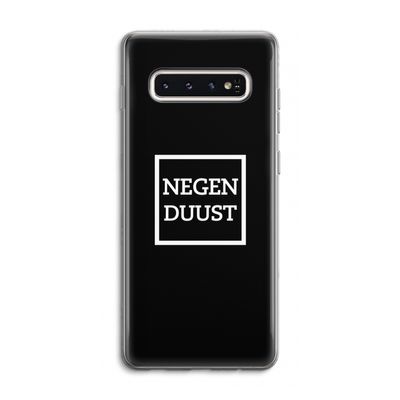 Negenduust black: Samsung Galaxy S10 4G Transparant Hoesje