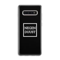 Negenduust black: Samsung Galaxy S10 4G Transparant Hoesje