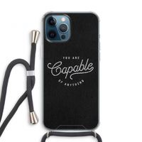 Capable: iPhone 12 Pro Transparant Hoesje met koord