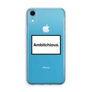 Ambitchious: iPhone XR Transparant Hoesje
