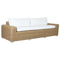 Tuinbank Home ESPRIT Beige Lichtbruin 222 x 87 x 63 cm