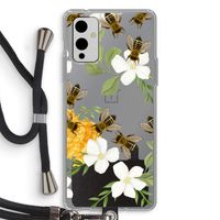 No flowers without bees: OnePlus 9 Transparant Hoesje met koord