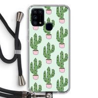 Cactus Lover: Samsung Galaxy M31 Transparant Hoesje met koord