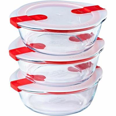Voedselopslagcontainer Pyrex Cook & Heat 1,1 L Transparant 3 Onderdelen