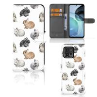 Telefoonhoesje | Met pasjeshouder | voor Motorola Moto G72 Konijntjes