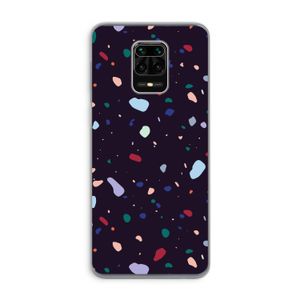 Dark Rounded Terrazzo: Xiaomi Redmi Note 9 Pro Transparant Hoesje