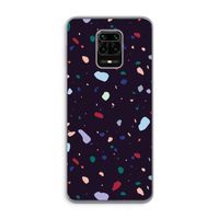 Dark Rounded Terrazzo: Xiaomi Redmi Note 9 Pro Transparant Hoesje