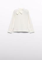 Abel & Lula winter sweater meisjes - wit - turtleneck - gebreid