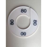 Maatring 9cm wit/zwart 80