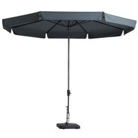 Madison Parasol Syros Luxe rond 350 cm grijs
