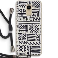 Marrakech print: Samsung Galaxy J6 (2018) Transparant Hoesje met koord