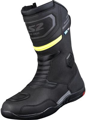 LS2 Boots goby man wp black h-v yellow 45