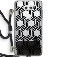 Geometrisch patroon: LG V30 Transparant Hoesje met koord