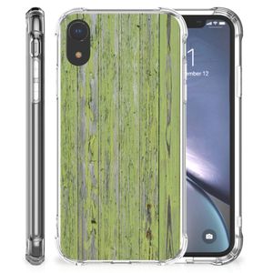 Apple iPhone Xr Stevig Telefoonhoesje Green Wood