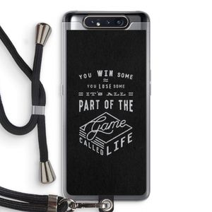 Life: Samsung Galaxy A80 Transparant Hoesje met koord