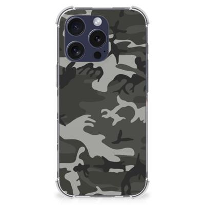 iPhone 16 Pro Max Doorzichtige Silicone Hoesje Army Light iPhone 16 Pro Max Doorzichtige Silicone Hoesje Army Light