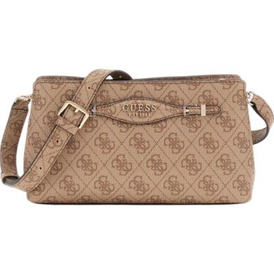 Guess Katya Crossbody Tas Dames Bruin - Maat One Size - Kleur: Bruin | Soccerfanshop