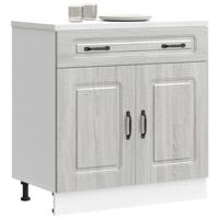 Keuken onderkast Kalmar bewerkt hout grijs sonoma eiken
