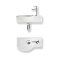 Fonteinset Baseline keramiek 40x22x12 cm wit glans