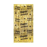 Classy Party Curtain Happy Birthday