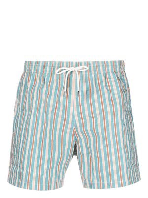 Canali short de bain à rayures - Bleu