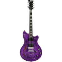 EVH SA-126QM Special Transparent Purple semi-akoestische gitaar met koffer - thumbnail