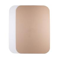 Golfkartonnen platen (met afgeronde hoeken) enkelgolf 70 x 100 cm wit | 25 stuks