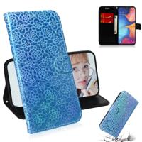 Voor Galaxy A10e/A20e effen kleur kleurrijke magnetische Buckle horizontale Flip PU lederen draagtas met houder & kaartsleuven & portemonnee & Lanyard