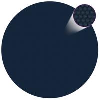 vidaXL Zwembadfolie solar drijvend 210 cm PE zwart en blauw - thumbnail