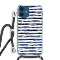 Verrassende lijnen: iPhone 12 mini Transparant Hoesje met koord