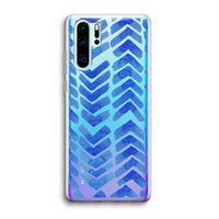 Blauwe pijlen: Huawei P30 Pro Transparant Hoesje Blauwe pijlen: Huawei P30 Pro Transparant Hoesje