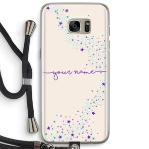 Sterren: Samsung Galaxy S7 Edge Transparant Hoesje met koord