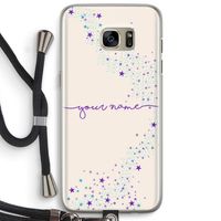 Sterren: Samsung Galaxy S7 Edge Transparant Hoesje met koord