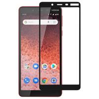 Volledige lijm volledige cover Screen Protector gehard glas film voor Nokia 1 plus