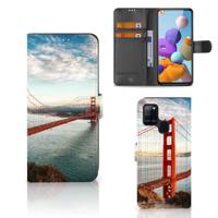 Samsung Galaxy A21s | Flip Cover | Golden Gate Bridge