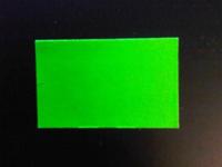 Etiket 2616 recht fluor groen afneembaar