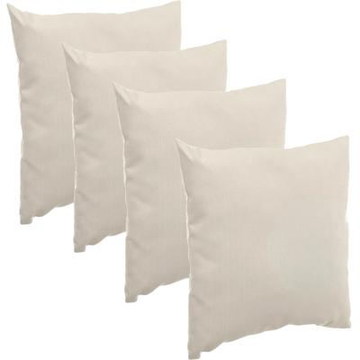 Hesperide Sierkussen - 4x stuks - beige - voor binnen en buiten - 40 x 10 cm