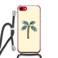 Palmboom: iPhone SE 2020 Transparant Hoesje met koord
