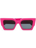 Off-White Eyewear lunettes de soleil carrées à motif Arrows - Rose