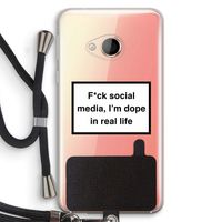 I'm dope: HTC U Play Transparant Hoesje met koord